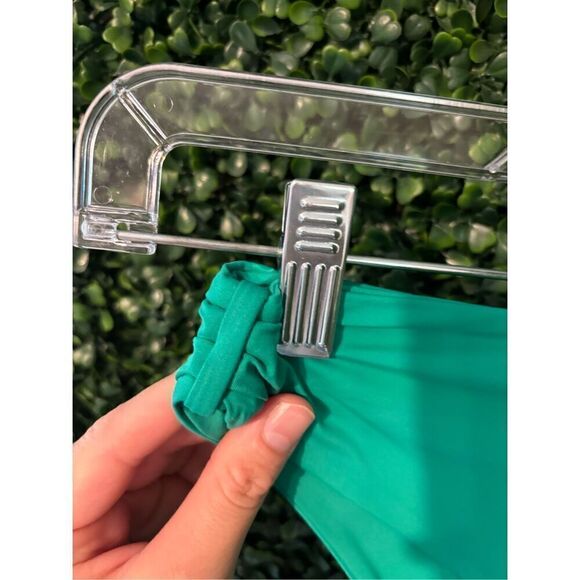 Free People Toast Swim Signature Cinch Bikini Bottoms Sz Small NWT Emerald - Picture 4 of 6
